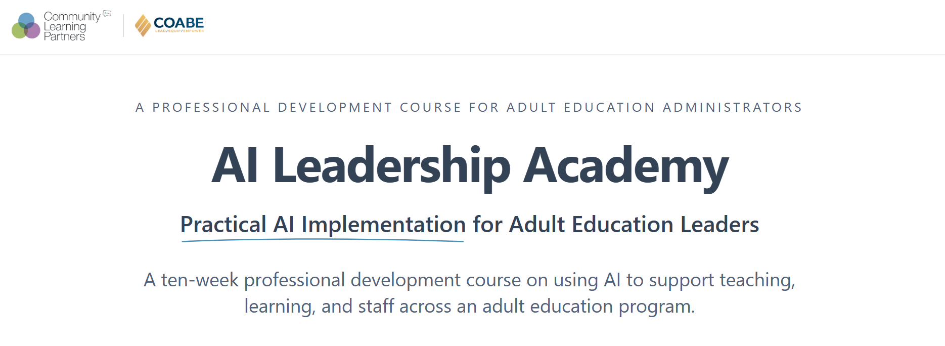 ai academy COABE